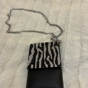 Stylish Black and Silver Women's Bag Bling-Bling